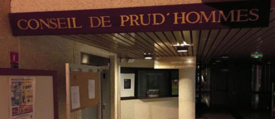 saisie du conseil de prud'hommes
