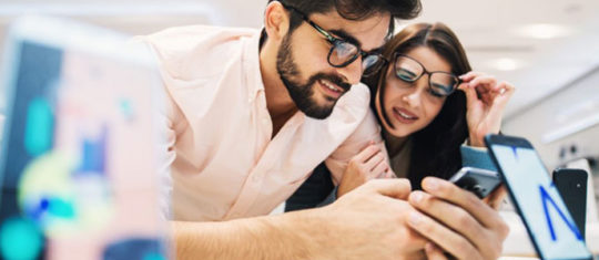 Achat de téléphones de grandes marques